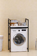 HABITAT ET JARDIN - Meuble pour machine à laver en métal "Junior" - 70 x 60 x 116 cm - Blanc - vignette