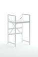 HABITAT ET JARDIN - Meuble pour machine à laver en métal "Junior" - 70 x 60 x 116 cm - Blanc - vignette