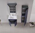 HABITAT ET JARDIN - Meuble Vasque "Tivoli 65" - 65 x 45 x 57 cm - Matte Navy Blue - vignette