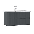 HABITAT ET JARDIN - Meuble Vasque "Moonlight 90 v2" - 91 x 51 x 51 cm - Matte Anthracite - vignette