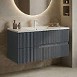 HABITAT ET JARDIN - Meuble Vasque "Moonlight 90 v2" - 91 x 51 x 51 cm - Matte Anthracite - vignette