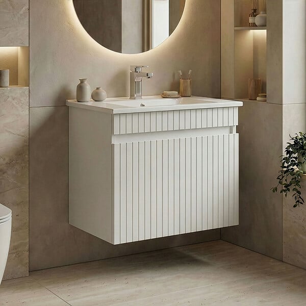 HABITAT ET JARDIN - Meuble Vasque "Tivoli 65" - 65 x 45 x 57 cm - Matte White - large