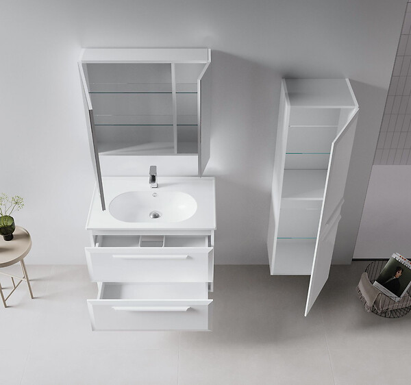 HABITAT ET JARDIN - Meuble Vasque "Nuvola 80 v2" - 80 x 50 x 62 cm - White - large