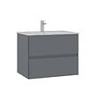HABITAT ET JARDIN - Meuble Vasque "Nest 71 v2" - 71 x 51 x 55 cm - Matte Grey - vignette