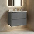 HABITAT ET JARDIN - Meuble Vasque "Nest 71 v2" - 71 x 51 x 55 cm - Matte Grey - vignette