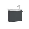 HABITAT ET JARDIN - Meuble Vasque "Ferla 60" - 60 x 22 x 50 cm - Matte Anthracite - vignette