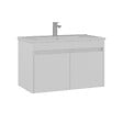 HABITAT ET JARDIN - Meuble Vasque "Side 85 v2" - 85 x 45 x 52 cm - Matte White - vignette