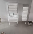 HABITAT ET JARDIN - Meuble Vasque "Side 85 v2" - 85 x 45 x 52 cm - Matte White - vignette