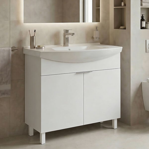 HABITAT ET JARDIN - Meuble Vasque "Purus 80" - 80 x 50 x 83 cm - White - large
