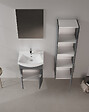 HABITAT ET JARDIN - Ensemble Meuble Vasque avec Miroir (2 Pièces) "Purus 55" - 55 x 50 x 58 cm - Matte Anthracite - vignette