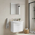 HABITAT ET JARDIN - Ensemble Meuble Vasque avec Miroir (2 Pièces) "Purus 65" - 65 x 50 x 58 cm - White - vignette