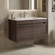 HABITAT ET JARDIN - Meuble Vasque "Side 85 v2" - 85 x 45 x 52 cm - Dark Walnut - vignette