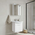 HABITAT ET JARDIN - Ensemble Meuble Vasque avec Miroir (2 Pièces) "Purus 55" - 55 x 50 x 58 cm - White - vignette