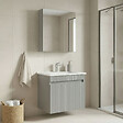 HABITAT ET JARDIN - Ensemble Meuble Vasque avec Miroir (2 Pièces) "Tivoli 65" - 65 x 45 x 57 cm - Matte Cashmere - vignette