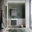 HABITAT ET JARDIN - Ensemble Meuble Vasque avec Miroir (2 Pièces) "Orbit 55" - 55 x 38 x 62 cm - Anthracite - vignette