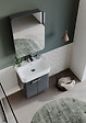 HABITAT ET JARDIN - Ensemble Meuble Vasque avec Miroir (2 Pièces) "Orbit 55" - 55 x 38 x 62 cm - Anthracite - vignette