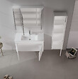 HABITAT ET JARDIN - Ensemble Meuble Vasque avec Miroir (2 Pièces) "Side 100 v3" - 100 x 45 x 52 cm - Matte White - vignette