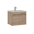 HABITAT ET JARDIN - Meuble Vasque "Side 65 v2" - 65 x 45 x 52 cm - Oak - vignette