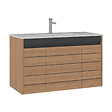 HABITAT ET JARDIN - Meuble Vasque "Ricato 100" - 101 x 47 x 62 cm - Walnut - vignette