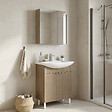 HABITAT ET JARDIN - Ensemble Meuble Vasque avec Miroir (2 Pièces) "Purus 65" - 65 x 50 x 83 cm - Oak - vignette