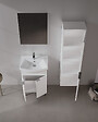 HABITAT ET JARDIN - Ensemble Meuble Vasque avec Miroir (2 Pièces) "Purus 55" - 55 x 2 x 83 cm - White - vignette