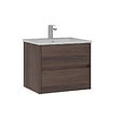 HABITAT ET JARDIN - Meuble Vasque "Side 65 v2" - 65 x 45 x 52 cm - Dark Walnut - vignette