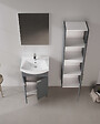 HABITAT ET JARDIN - Ensemble Meuble Vasque avec Miroir (2 Pièces) "Purus 55" - 55 x 2 x 83 cm - Matte Anthracite - vignette
