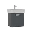 HABITAT ET JARDIN - Meuble Vasque "Orbit 55" - 55 x 38 x 62 cm - Anthracite - vignette