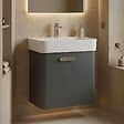 HABITAT ET JARDIN - Meuble Vasque "Orbit 55" - 55 x 38 x 62 cm - Anthracite - vignette