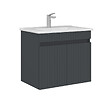 HABITAT ET JARDIN - Meuble Vasque "Tivoli 65" - 65 x 45 x 57 cm - Matte Anthracite - vignette