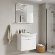 HABITAT ET JARDIN - Ensemble Meuble Vasque avec Miroir (2 Pièces) "Purus 65" - 65 x 50 x 58 cm - White - vignette