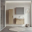 HABITAT ET JARDIN - Meuble Vasque "Purus 80" - 80 x 50 x 58 cm - Sonomo Oak - vignette