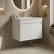 HABITAT ET JARDIN - Meuble Vasque "Side 65 v2" - 65 x 45 x 52 cm - Matte White - vignette