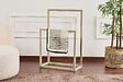 HABITAT ET JARDIN - Porte-serviettes en métal "Gediz" - 25 x 60 x 90 cm - Taupe - vignette