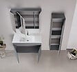 HABITAT ET JARDIN - Meuble Vasque "Tivoli 100" - 100 x 45 x 57 cm - Matte Anthracite - vignette
