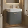 HABITAT ET JARDIN - Meuble Vasque "Orbit 55" - 55 x 38 x 62 cm - Grey - vignette