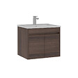HABITAT ET JARDIN - Meuble Vasque "Side 65 v2" - 65 x 45 x 52 cm - Dark Walnut - vignette