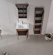 HABITAT ET JARDIN - Meuble Vasque "Side 65 v2" - 65 x 45 x 52 cm - Dark Walnut - vignette
