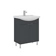 HABITAT ET JARDIN - Meuble Vasque "Purus 65" - 65 x 50 x 83 cm - Matte Anthracite - vignette