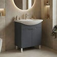 HABITAT ET JARDIN - Meuble Vasque "Purus 65" - 65 x 50 x 83 cm - Matte Anthracite - vignette