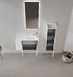 HABITAT ET JARDIN - Meuble Vasque "Ferla 80" - 80 x 22 x 45 cm - Matte Cashmere - vignette