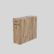 HABITAT ET JARDIN - Meuble de toilette en bois "Calencia" - 20 x 60 x 55 cm - Marron - vignette