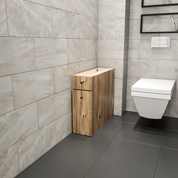 HABITAT ET JARDIN - Meuble de toilette en bois "Calencia" - 20 x 60 x 55 cm - Marron - large