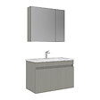 HABITAT ET JARDIN - Ensemble Meuble Vasque avec Miroir (2 Pièces) "Tivoli 85" - 85 x 45 x 57 cm - Matte Cashmere - vignette