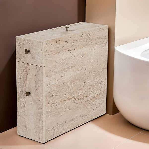 HABITAT ET JARDIN - Meuble de toilette en bois "Calencia" - 20 x 60 x 55 cm - Beige - large