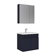 HABITAT ET JARDIN - Ensemble Meuble Vasque avec Miroir (2 Pièces) "Tivoli 65" - 65 x 45 x 57 cm - Matte Navy Blue - vignette