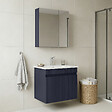 HABITAT ET JARDIN - Ensemble Meuble Vasque avec Miroir (2 Pièces) "Tivoli 65" - 65 x 45 x 57 cm - Matte Navy Blue - vignette