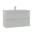 HABITAT ET JARDIN - Meuble Vasque "Nuvola 100 v2" - 100 x 50 x 62 cm - Cashmere - vignette