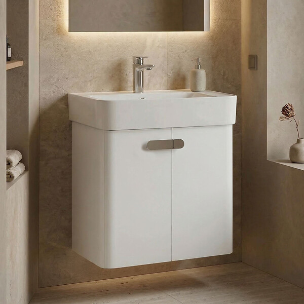 HABITAT ET JARDIN - Meuble Vasque "Orbit 55" - 55 x 38 x 62 cm - White - large