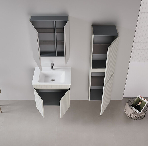HABITAT ET JARDIN - Meuble Vasque "Tivoli 65" - 65 x 45 x 57 cm - Matte Cashmere - large